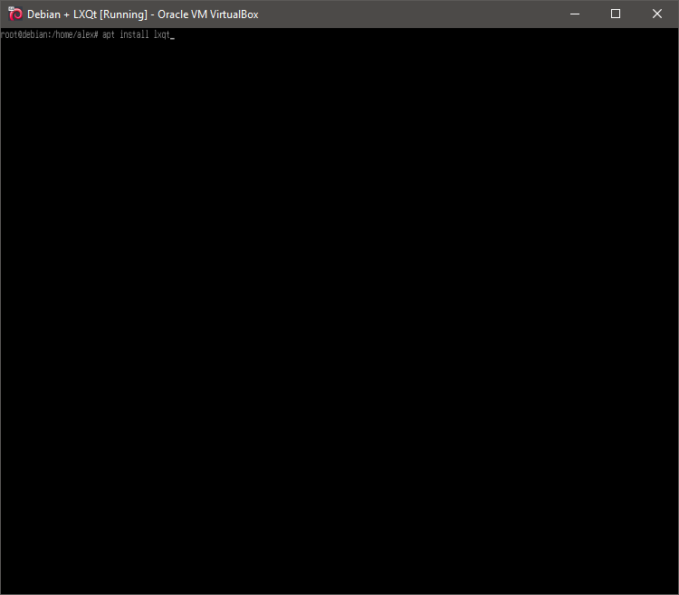 Running 'apt install lxqt'